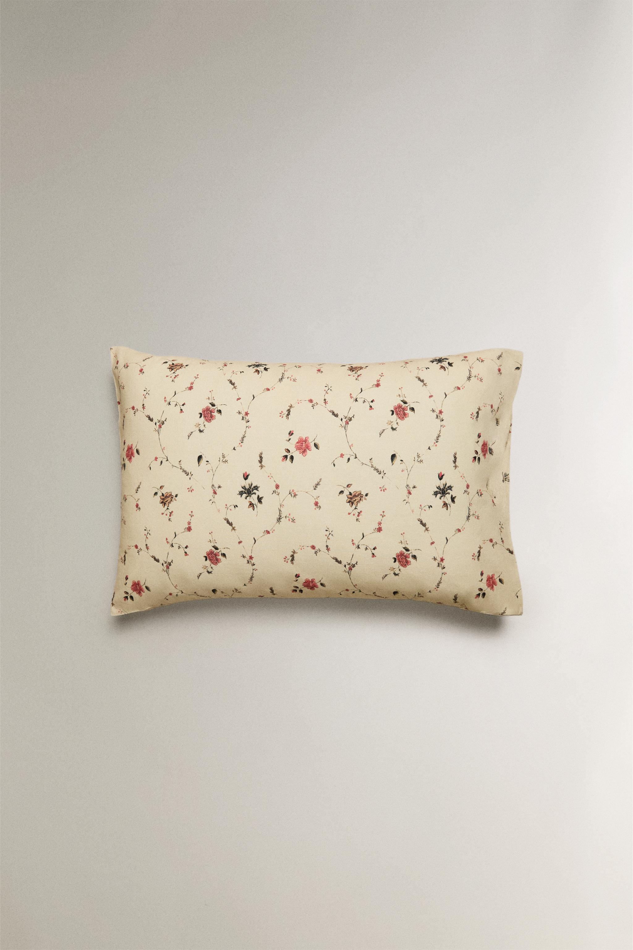 COTTON LINEN FLORAL PILLOWCASE | KATHARINE POLE